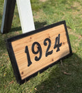Handcrafted Modern Farmhouse Address Plaque with 3D Numbers
