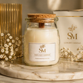7oz Pure Soy Candle – Natural Wood Wick, Clean Burning Aromatherapy Jar