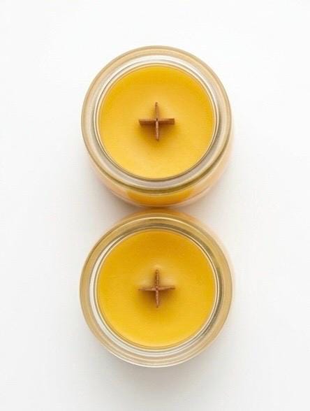 7oz Pure Beeswax Candle – Natural Wood Wick, Clean Burning Aromatherapy Jar